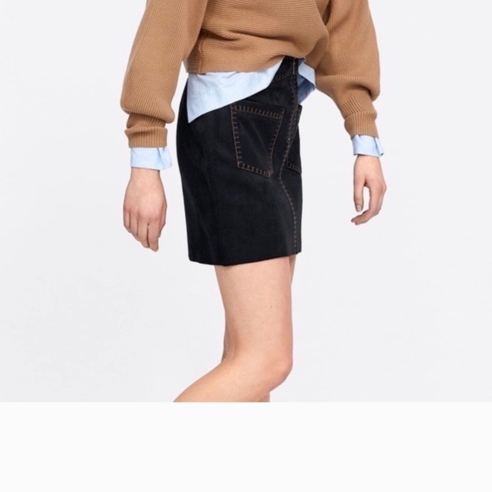 Zara Black Pencil Mini Skirt for Casual Wear - Picture 6 of 11